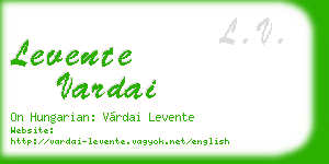 levente vardai business card