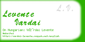 levente vardai business card